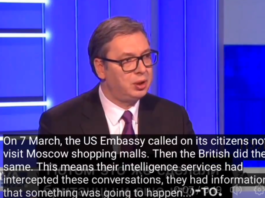 Le président serbe #Vucic interpelle les #ÉtatsUnis et le #RoyaumeUni : pourquoi n'ont-ils pas partagés les renseignements dont ils disposaient ? Peut-être parce qu'ils sont dans le coup Je ne suis pas cynique : ils ont simplement fait la même chose en secret dans les années 1990.
