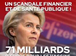 Le scandale financier et de santé publique enfin sur la place publique ! Les 4 milliards de doses commandées par l'UE ont été, selon Guillaume Bigot, négociées à 19,50€ la dose par Ursula Von Der Leyen (contre 16€ pour les USA). Soit 10 doses par européen !