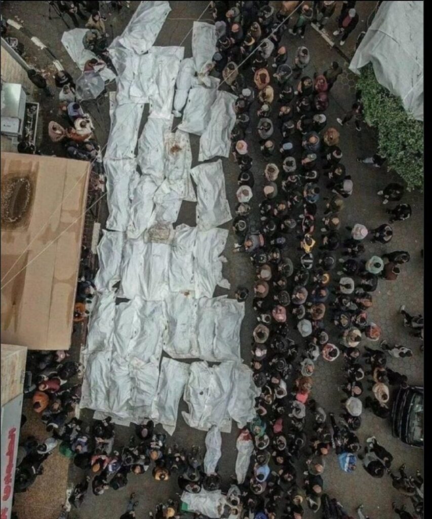 #Rafah
Photos des martyrs palestiniens à Rafah ce matin.
C’est l’image d’un revers pour une nation entière qui a choisi de se mettre la tête dans le sable.
Une nation soumise, faible, vaincue et faible
Oui c'est la verité
Il n'y a de conquérant que Dieu
