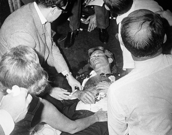 Image de l’assassinat de Bobby Kennedy, le 5 Juin 1968.