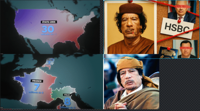 Libye: où est le «trésor» de Kadhafi? Cinq ans après la mort de Mouammar Kadhafi, les zones d’ombres qui entourent sa chute restent nombreuses. Une question en particulier suscite tous les fantasmes : où est l’argent du Guide ? Le « trésor » se compterait en centaines de milliards de dollars.