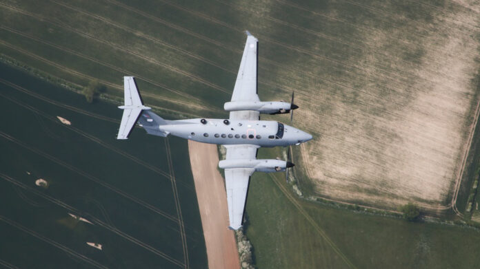 Shadow R1, avion de renseignement, de surveillance et de reconnaissance, utilisé par la force aérienne de l’armée britannique. ©RAF
