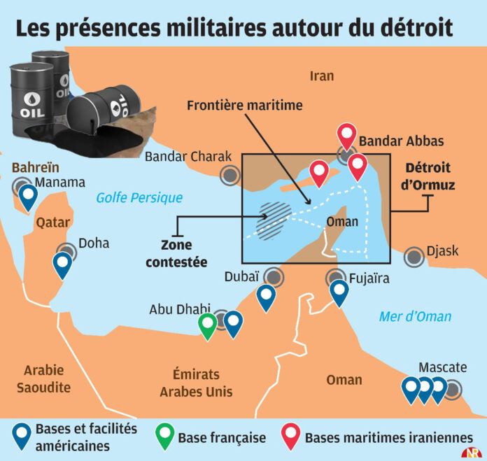 Au cœur des inquiétudes mondiales, le détroit d’Ormuz, artère vitale du commerce énergétique mondial, cristallise à nouveau les tensions. Alors que l’Iran et Israël s’affrontent sur fond de frappes ciblées, le spectre d’un blocus iranien de ce passage stratégique plane dangereusement, faisant redouter une flambée historique des prix de l’énergie. Le détroit d’Ormuz, large d’une trentaine de kilomètres à son point le plus étroit, est une voie de navigation stratégique reliant le golfe Persique au golfe d’Oman. Il est l’unique porte de sortie maritime pour les exportations de pétrole et de gaz de plusieurs pays du Golfe, notamment l’Arabie saoudite, les Émirats arabes unis, le Koweït, l’Irak, le Qatar et Bahreïn. Selon l’Administration américaine d’information sur l’énergie, près d’un cinquième des expéditions mondiales de pétrole, soit environ 20 millions de barils par jour, ainsi qu’un tiers des exportations mondiales de gaz naturel liquéfié (GNL), transitent quotidiennement par ce détroit. L’escalade militaire récente entre l’Iran et Israël a ravivé les craintes d’une perturbation de ces flux essentiels. Quelles seraient les conséquences d’un blocus du détroit d’Ormuz sur les prix du pétrole ? Un scénario cauchemardesque pour l’économie mondiale serait un blocus du détroit d’Ormuz par l’Iran. Une telle action paralyserait non seulement ses propres exportations d’énergie, mais aussi celles de ses voisins, avec des conséquences dramatiques sur les prix mondiaux. Les marchés pétroliers ont déjà montré des signes de volatilité. Après une hausse de 7 % des prix vendredi dernier, suite aux échanges de frappes entre l’Iran et Israël, l’incertitude plane, alimentant les craintes d’un conflit élargi et d’une perturbation généralisée des exportations. Pour le professeur et consultant en questions énergétiques, Mourad Preure, la guerre déclenchée par l’entité sioniste contre l’Iran, le 13 juin dernier, est en train de remodeler les marchés pétroliers et gaziers de manière inédite, avec des impacts majeurs sur l’économie mondiale. Blocus du détroit d’Ormuz : Prévisions alarmantes sur les prix du pétrole Invité de la Radio Algérienne, Preure a ainsi averti que les prix du baril de pétrole pourraient atteindre les 90 dollars en raison d’une réduction de l’offre estimée entre 10% et 20%. Plus alarmant encore, il n’exclut pas une spirale chaotique pouvant propulser les prix jusqu’à 200 dollars le baril. Le professeur a souligné une dimension sans précédent de la situation actuelle : « le plus grand gisement du monde qui se trouve en Arabie Saoudite, Ghawar en l’occurrence, avec ses installations portuaires est en ce moment survolé par des missiles, d’un côté comme de l’autre (…) et cet épisode est tout à fait inédit. » Il a également rappelé le rôle central du détroit d’Ormuz, par lequel transitent pas moins de 20 millions de barils par jour, soit 20% des quantités pétrolières mondiales, dont une grande partie est destinée à l’Asie, et sur lequel l’Iran exerce une influence stratégique. Actuellement, ce qui offre une certaine « résistance aux marchés », selon Preure, est la capacité non encore utilisée de l’OPEP+ d’environ 2,5 millions de barils par jour. Cependant, cette marge de manœuvre reste limitée face à l’ampleur d’une éventuelle perturbation majeure. En somme, la fermeture du détroit d’Ormuz par l’Iran déclencherait une crise énergétique mondiale majeure, mettant en évidence la fragilité de l’approvisionnement et la capacité limitée des producteurs à combler un tel déficit.