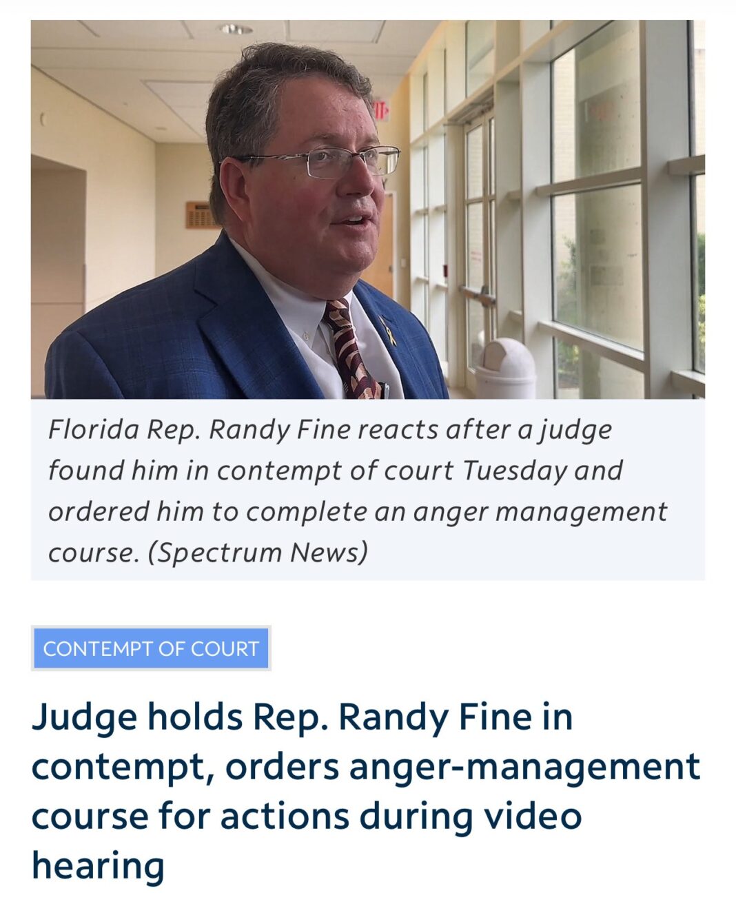 Republican Congressman Randy Fine