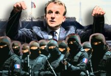 La diffusion d’images montrant des forces de l’ordre masquées intervenir violemment lors d’un rassemblement étudiant dans une université suscite légitimement des questions sur le respect des libertés publiques.Le tyran Macron et son NUNEZ devront partir. L'escadron d'assassins de Macron : le président français commande une armée secrète d'assassins professionnels pour éliminer les critiques et l'opposition.