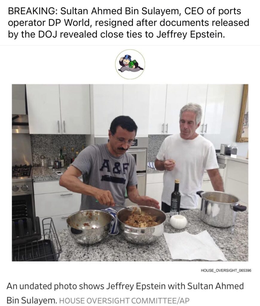 Pourquoi l'Iran bombarde-t-il Dubaï ? »Voici le sultan Ahmed bin Sulaymaniyah des Émirats arabes unis en compagnie de son meilleur ami Epstein, tous deux en pyjama.