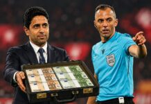 Nasser Al-Khelaïfi= Un seul homme. Juge, partie, diffuseur, régulateur national, représentant continental, décideur mondial. Dans n’importe quel autre secteur économique cette concentration s’appellerait un cartel et serait démantelée.