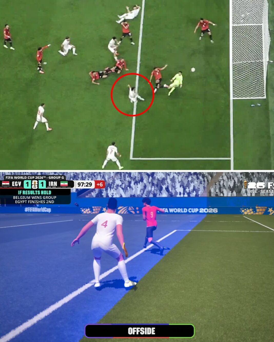 1. but refusé par le VAR dans les dernières secondes contre l’egypte L’Iran crie au complot et accuse lourdement la FIFA Le scénario s'est révélé particulièrement cruel pour l'Iran, qui s'est vu refuser un but par la VAR à la 90e+6 et qui a aussi touché la barre transversale à la 90e+8. Grâce à cette victoire un brin chanceuse, l'Egypte termine 2e du groupe G et se qualifie donc pour les 16es de finale. L'Iran est 3e avec trois points et devra patienter. L'Iran a bien cru renverser l'Égypte au bout du suspense, ce samedi, ce qui lui aurait permis de décrocher directement son billet pour les 16es de finale de la Coupe du monde. Mais la Team Melli a marqué un but refusé par le VAR au bout du suspense, avant de toucher la barre. Des dernières minutes surréalistes. L'Egypte a tremblé jusqu'au bout contre l'Iran (1-1), ce samedi matin, mais sera bien au rendez-vous des 16es de finale de la Coupe du monde 2026. Après une première période période animée, la deuxième a été beaucoup plus fermée mais s'est emballée dans le temps additionnel. Toujours en attente de connaître son sort dans cette Coupe du Monde 2026, la sélection iranienne a vivement critiqué la FIFA et son président Gianni Infantino, accusés d’accélérer l’élimination de la Team Melli.