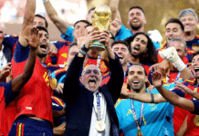 FÉLICITATIONS À L’ESPAGNE POUR SA VICTOIRE À LA COUPE DU MONDE 2026 =Espagne : la réaction à chaud du héros Ferran Torres,Yamal entre dans l’histoire parmi les cinq plus jeunes vainqueurs de la Coupe du Monde de la FIFA L'Espagne a ouvert le score en finale de la Coupe du monde de la FIFA contre l'Argentine. Le match se déroule au MetLife Stadium d'East Rutherford, dans le New Jersey. Ferran Torres a marqué à la 106e minute. L'Argentine a remporté la Coupe du monde à trois reprises et est l'actuelle tenante du titre. L'Espagne a remporté le trophée en 2010.