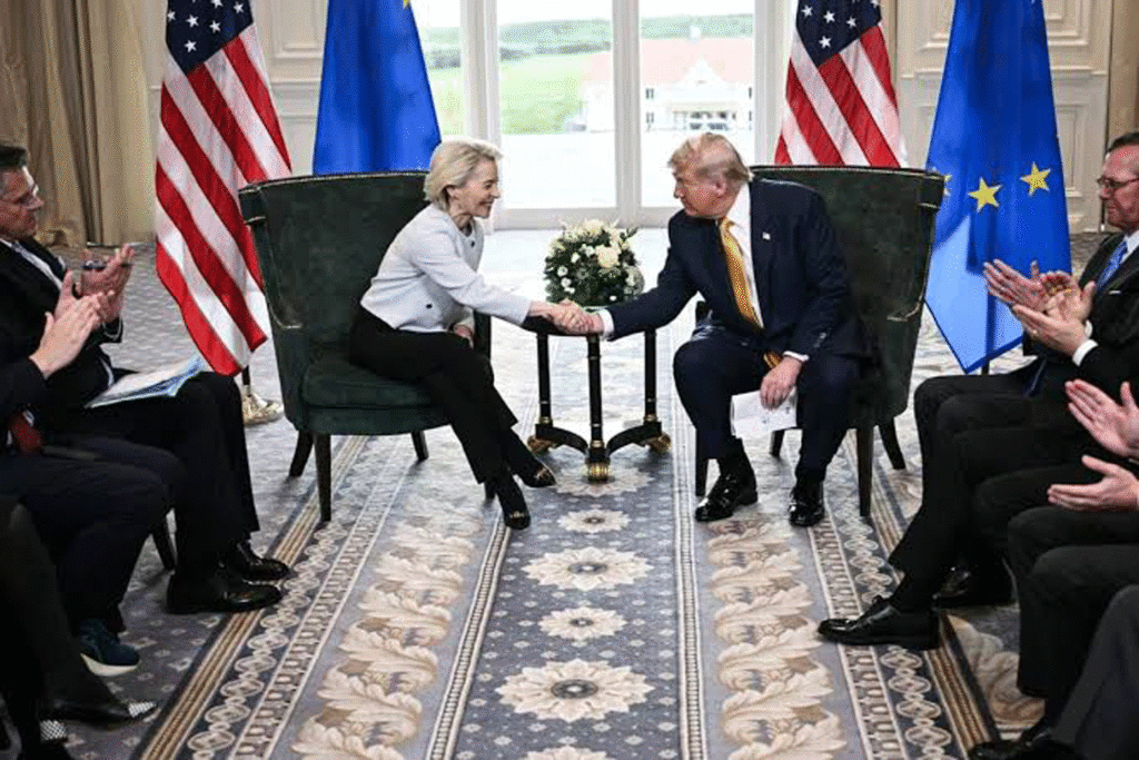 Accord commercial UE-Etats-Unis : les plus grands perdants et (quelques) gagnants C’est une relation à sens unique, la plupart des exportations de l’UE étant soumises à des droits de douane américains de 15%. Mais les secteurs de l’automobile, de l’aviation et des semi-conducteurs ont échappé au pire. https://www.politico.eu/article/accord-commercial-ue-etats-unis-les-plus-grands-perdants-et-quelques-gagnants/