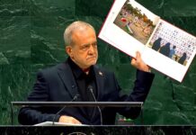 Le ministre iranien des Affaires étrangères :Le rétablissement de la sécurité maritime dans la région nécessite que Washington cesse de déstabiliser la sécurité et de pratiquer le terrorisme économique. 🇺🇸 — Délégation américaine : La délégation américaine s’est retirée pendant le discours du président iranien devant l’Assemblée générale des Nations unies.